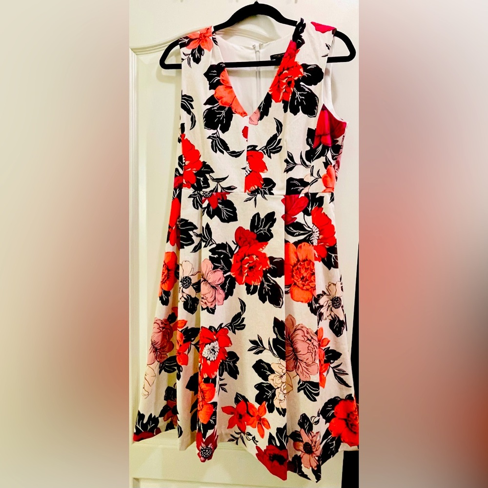 Ann Taylor, floral dress, size 10 Petite.